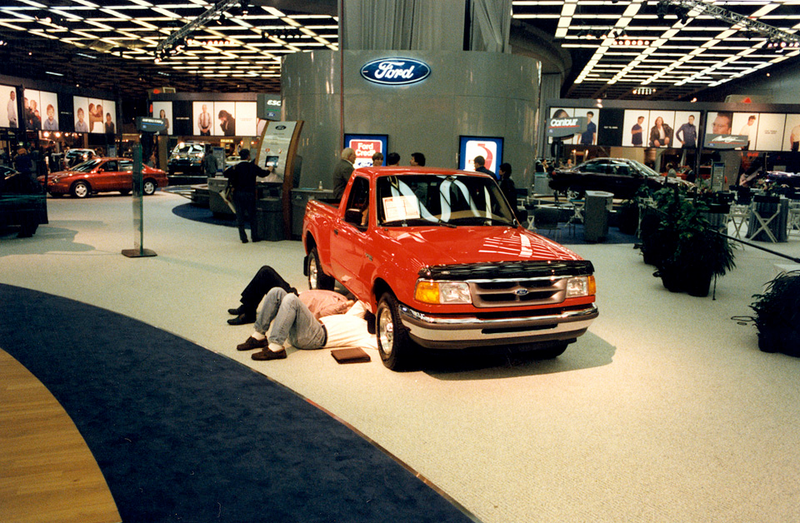 Illustration for article titled This Is How Ridiculous The Detroit Auto Show Will Look In 25 Years